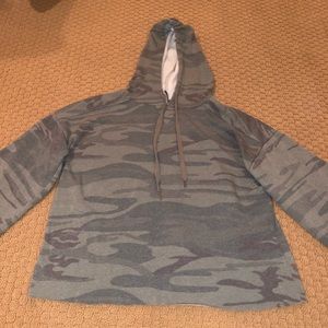 ZSupply wide sleeved camo hoodie